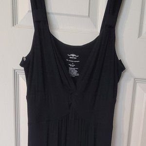 Spense long, cool, ankle length Black tank dress